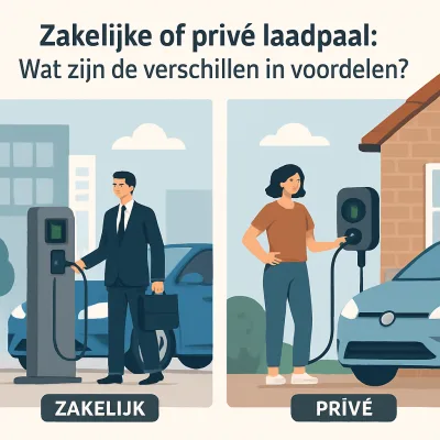 Zakelijke of privé laadpaal: Wat zijn de verschillen in voordelen?
